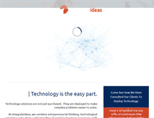 Tablet Screenshot of integrateideas.com